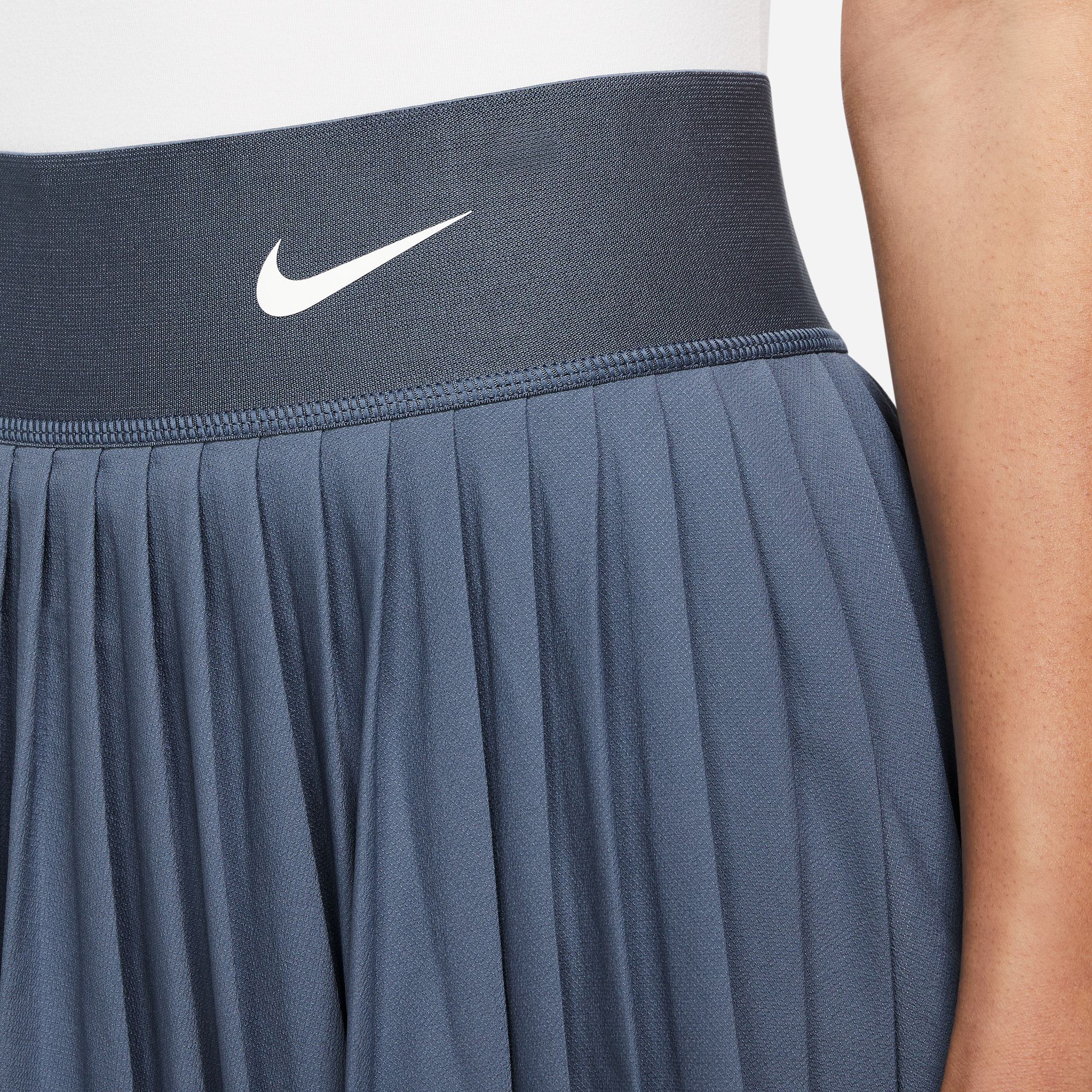 Blue grey pleated discount skirt