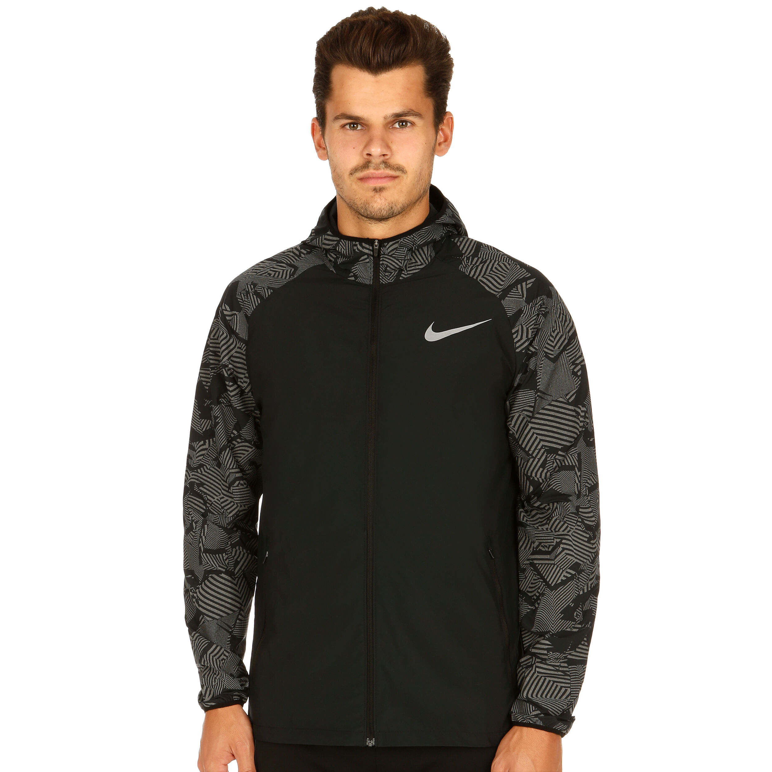 Buy Nike Essential Flash Running Jacket Men Black Dark Grey