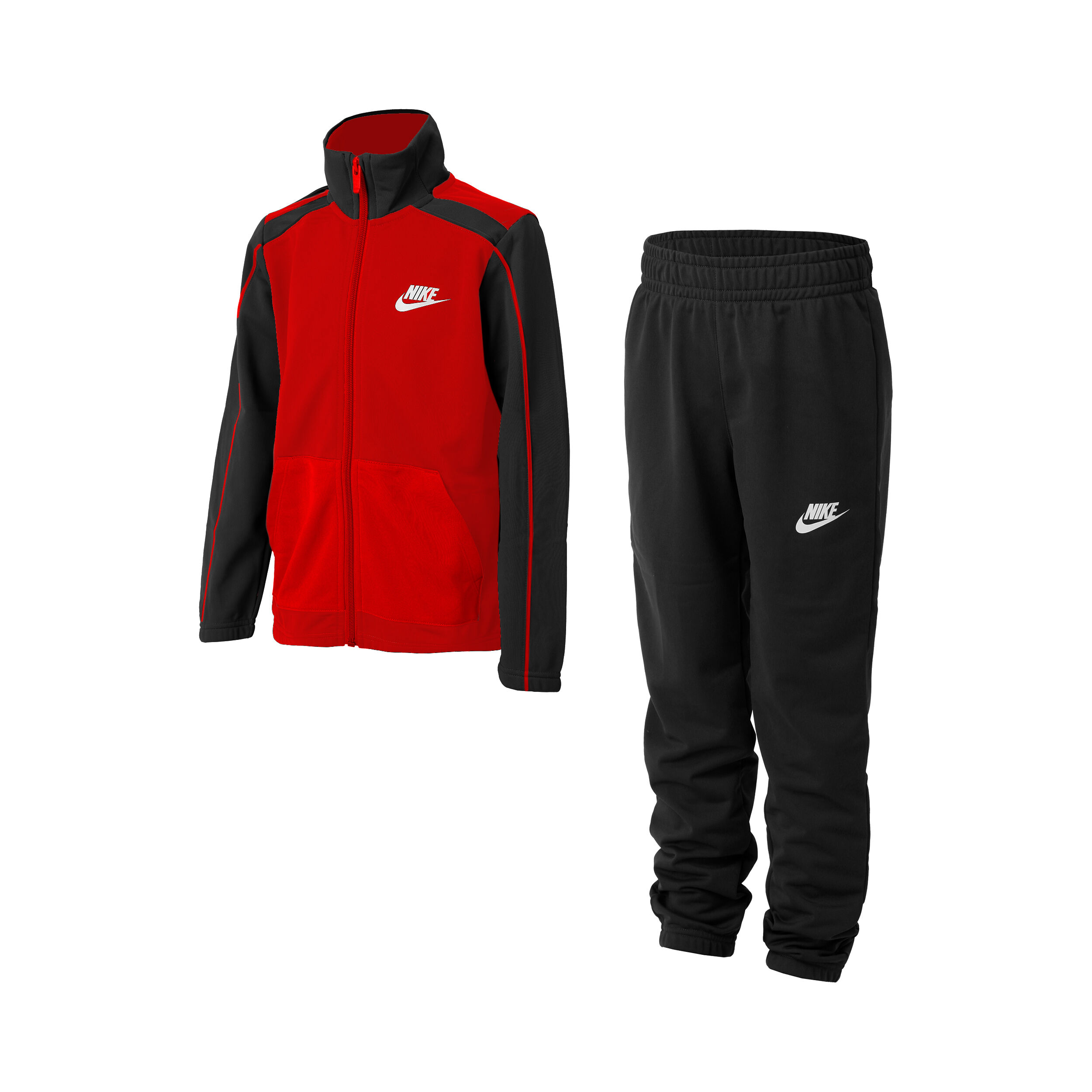 Red nike clearance tracksuit boys