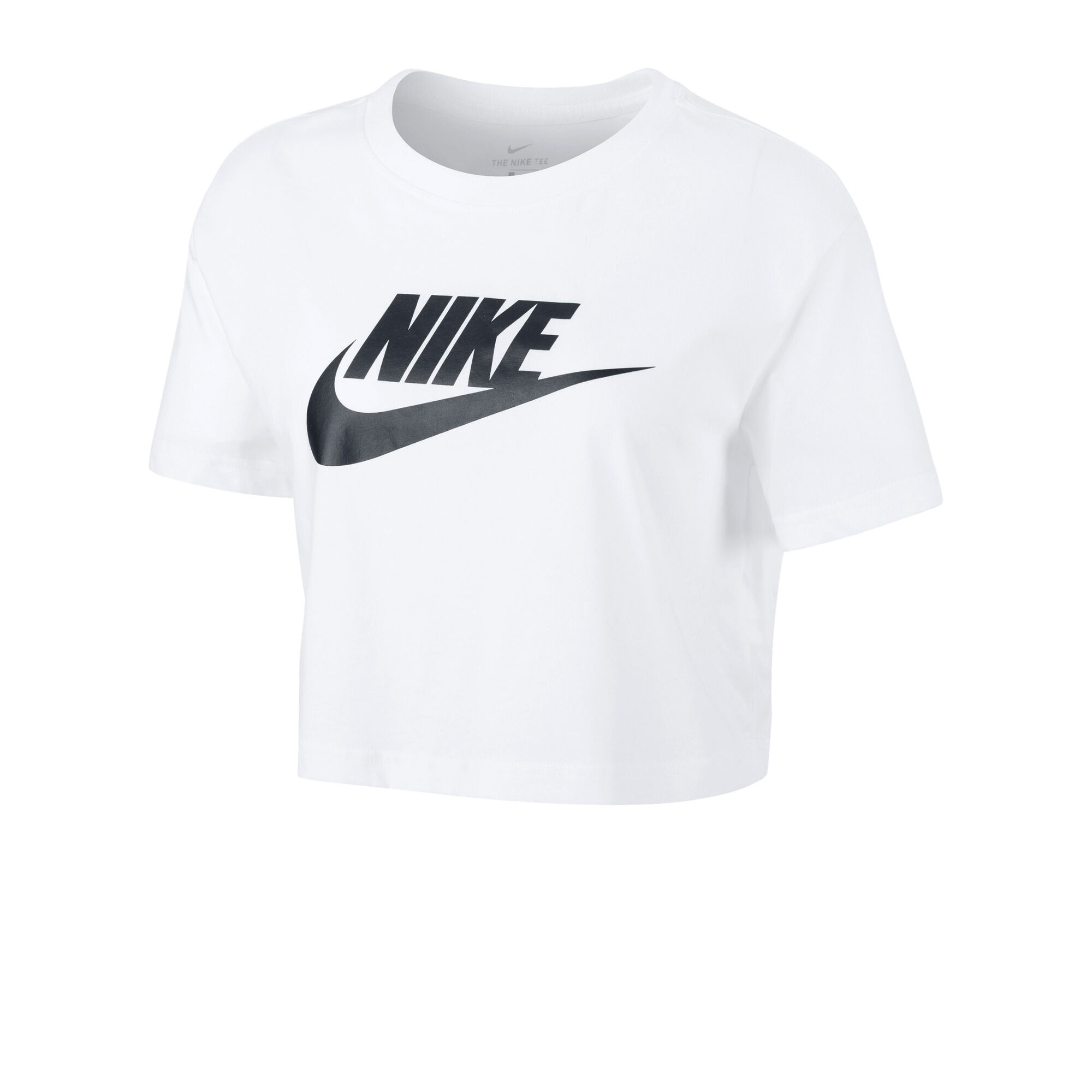 Opblazen Raap bladeren op moederlijk Nike Sportswear Essential Crop T-Shirt Women - White, Black online |  Padel-Point