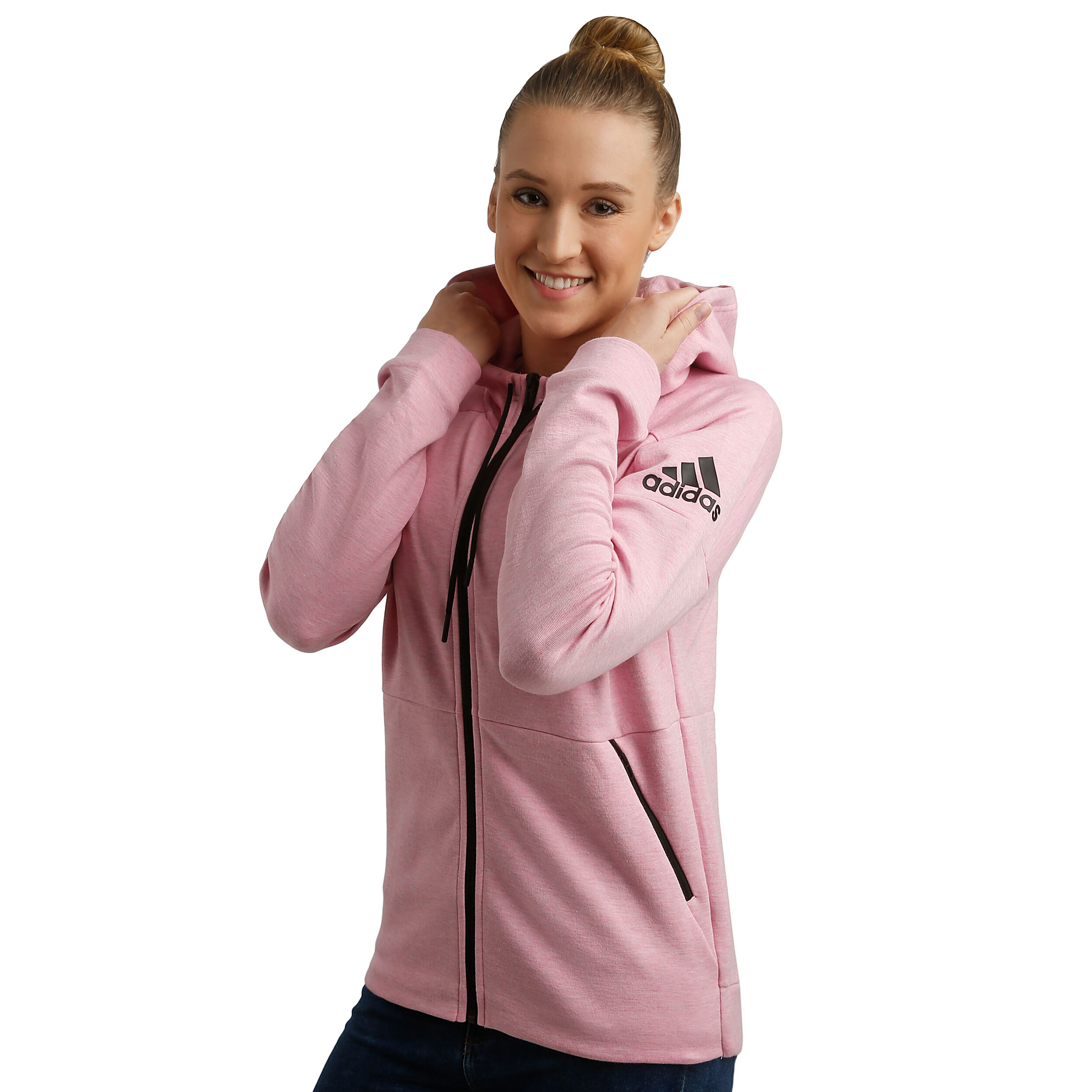 Adidas stadium sales hoodie pink