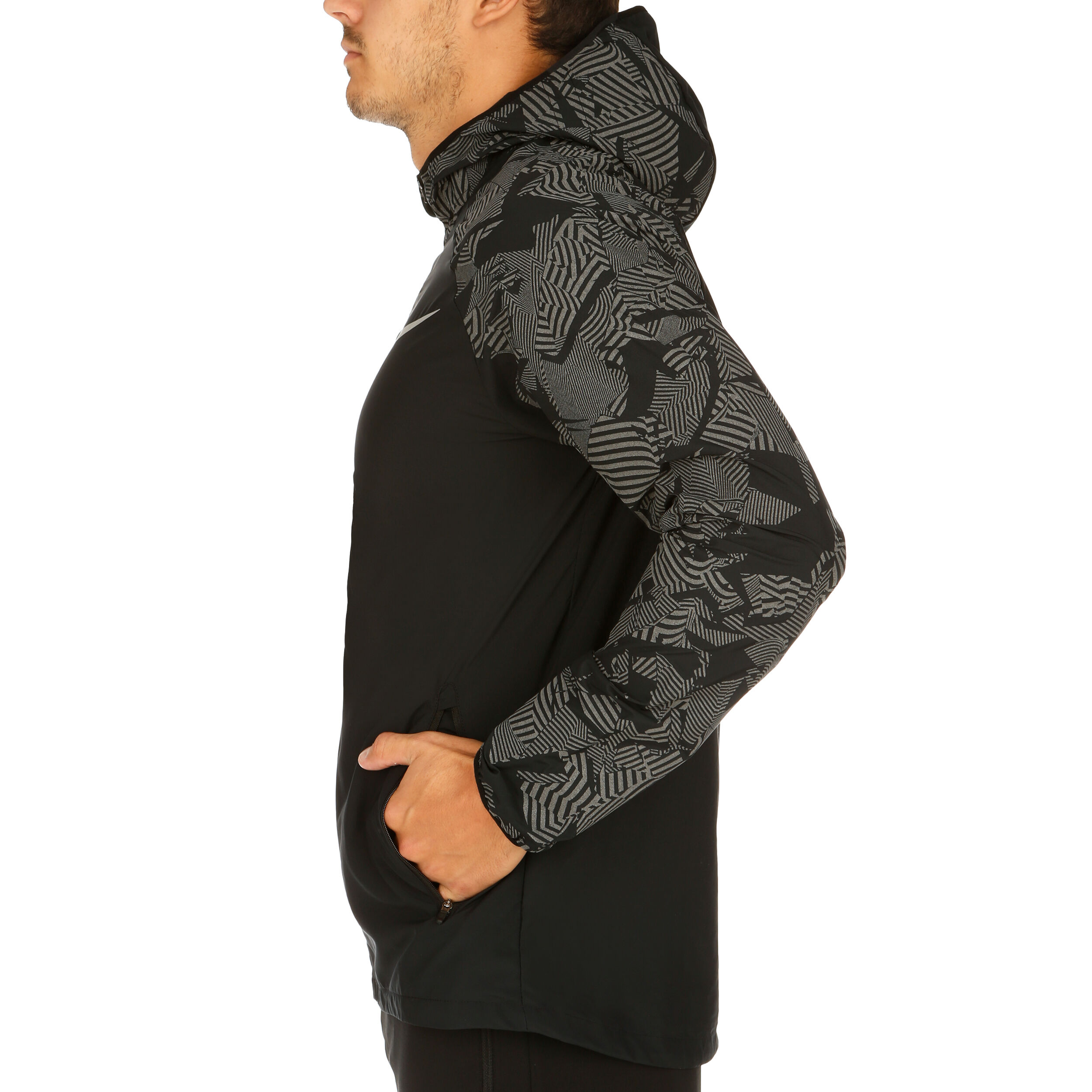 Buy Nike Essential Flash Running Jacket Men Black Dark Grey