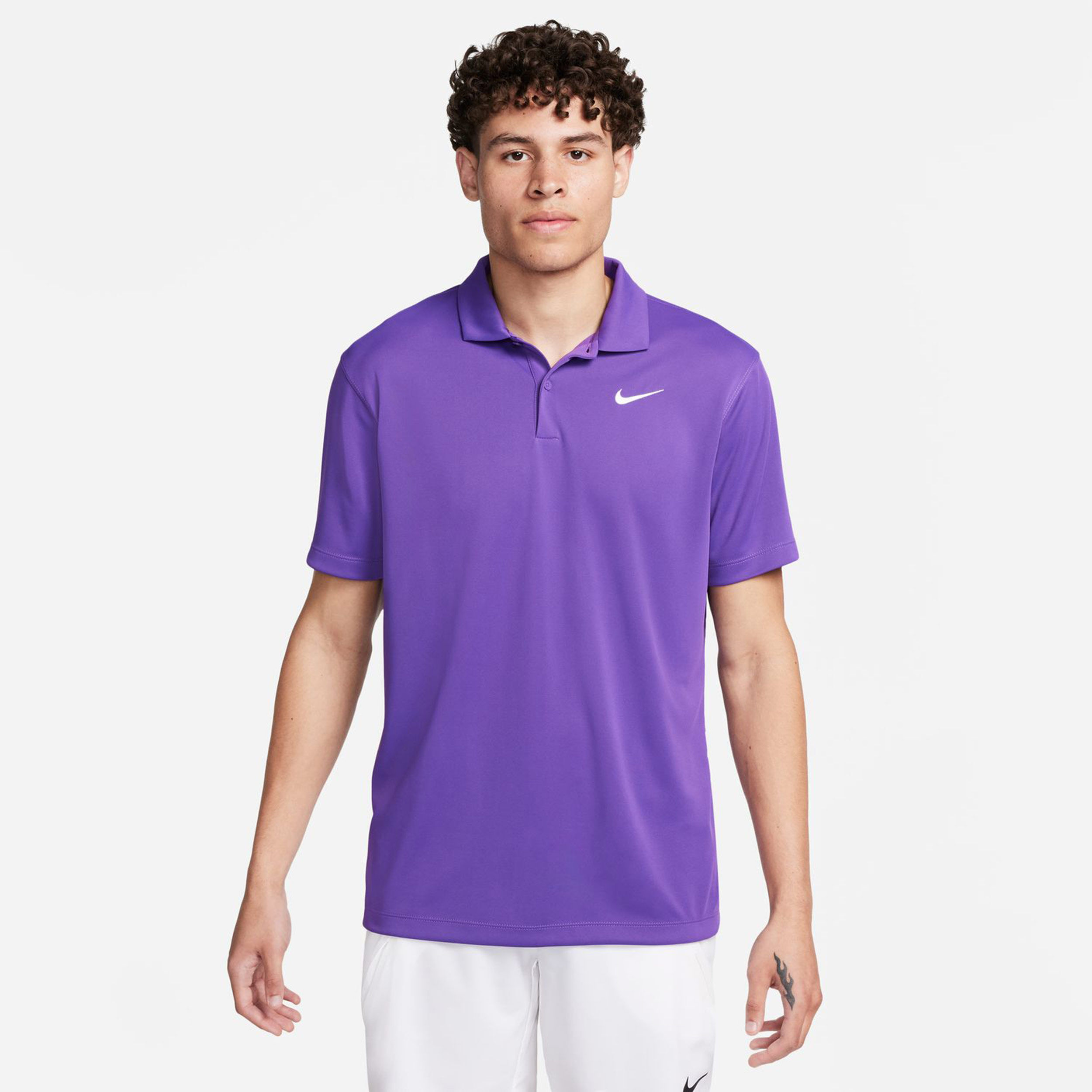 Purple nike deals polo