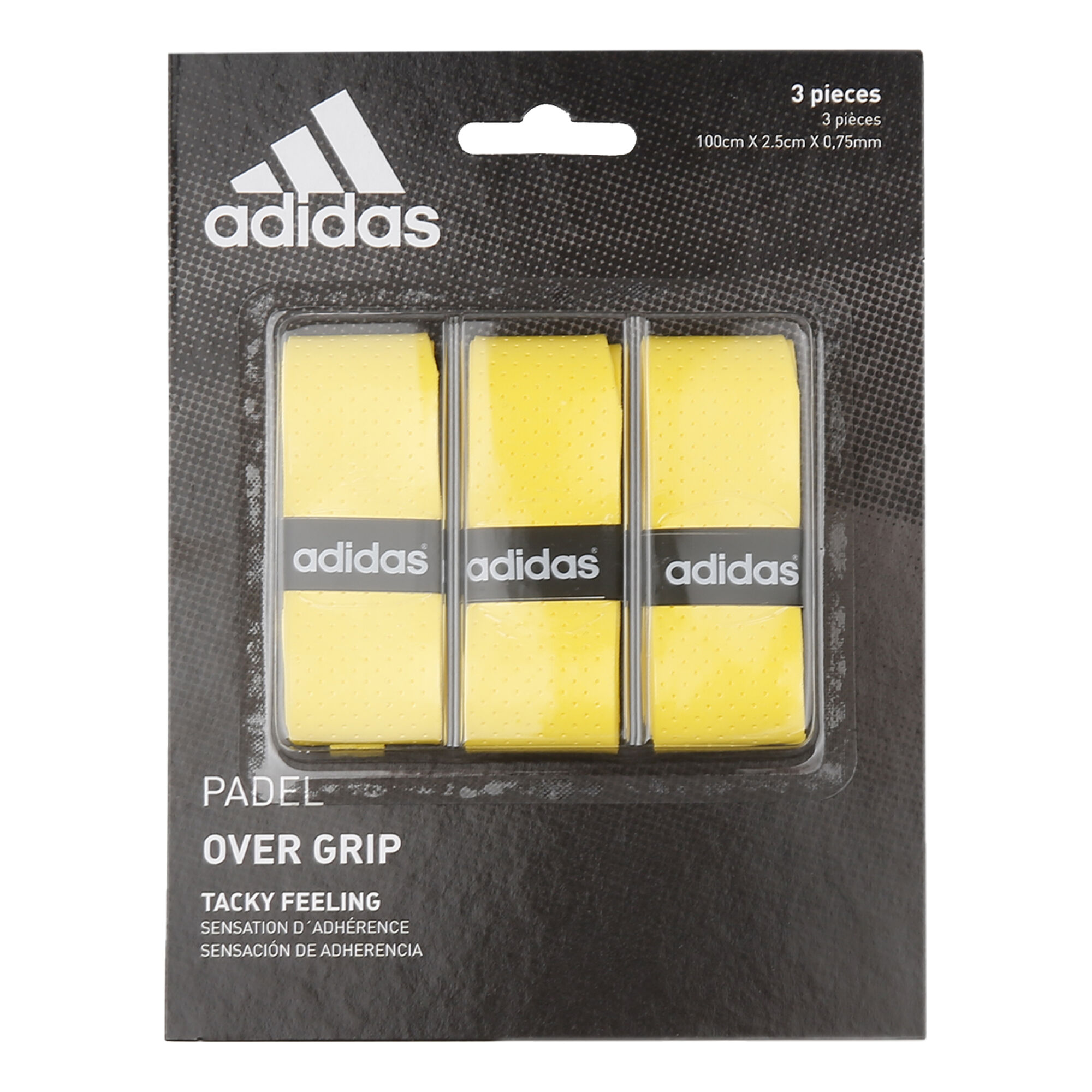 Ciego Contagioso pizarra adidas Padel Overgrip 3 Pack - Yellow online | Padel-Point