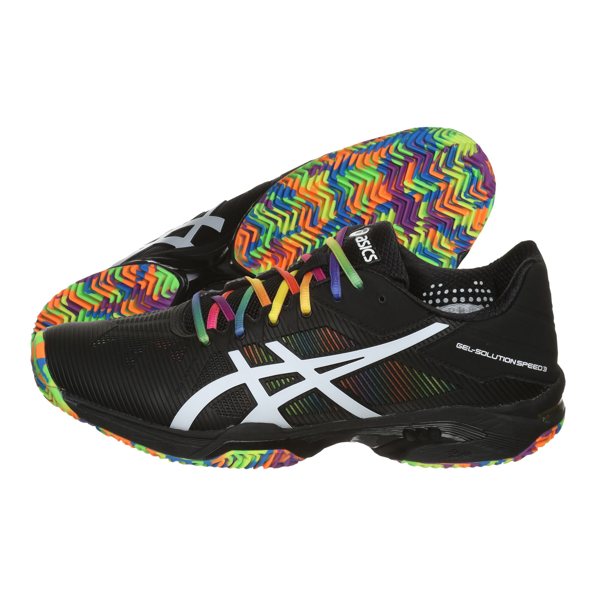 Gel-Solution Speed 3 Clay Court Shoe Special Edition Men - Black, White online Padel-Point